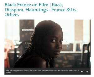 Black France on Film event poster
